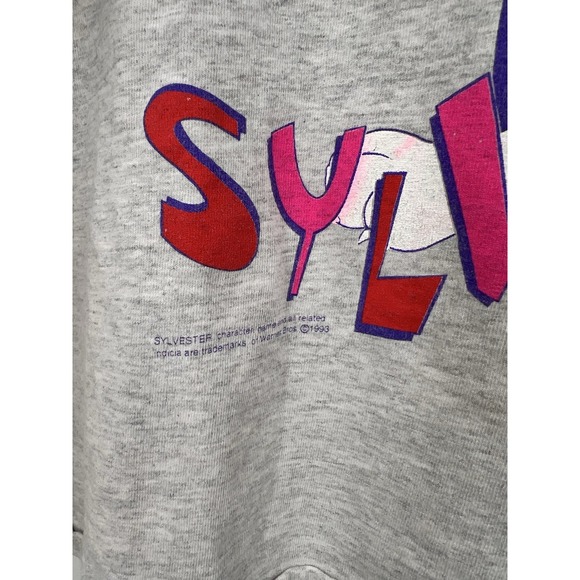 Vintage 1993 Sylvester Looney Tunes Warner Bros Shirt 3XL 90s USA - Picture 5 of 8